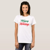 ハッピーホリデー Tシャツ (正面フル)