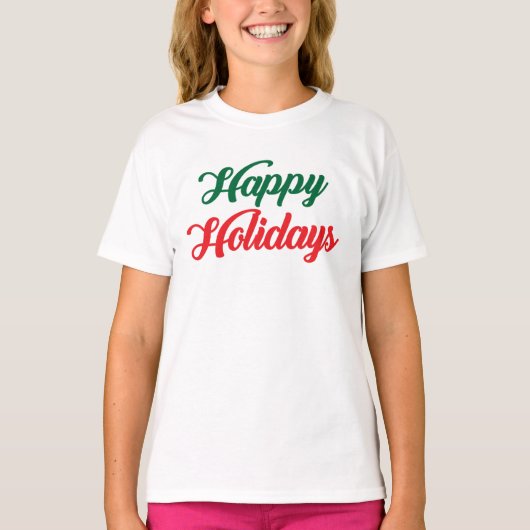 ハッピーホリデー Tシャツ (正面)