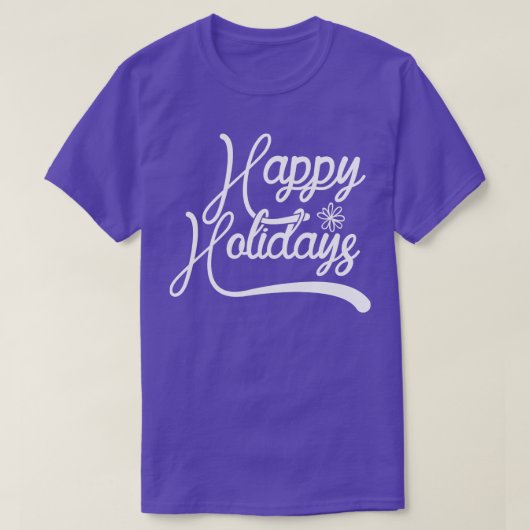 ハッピーホリデー Tシャツ (デザイン正面)