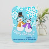 ハッピーホリデー | Winter Friends |ホリデーカード シーズンカード (スタンド正面)