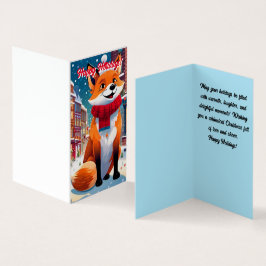 ハッピーホリデーfoxyクリスマスカード