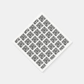 ハッピーホリデーQRコード スタンダードカクテルナプキン (角)