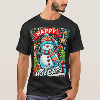 ハッピーホリデーTシャツデザイン Tシャツ