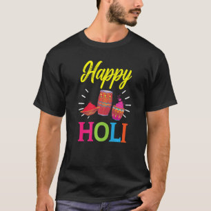 ハッピーホリヒンズー教ヒンドゥー教ホリフェスティバルP Tシャツ