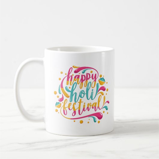ハッピーホリフェスティバル(粉末色と) コーヒーマグカップ (左)