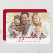 ハッピーホリモダンデーズハンドスクリプトフラットフォトカード シーズンカード (正面/裏面)