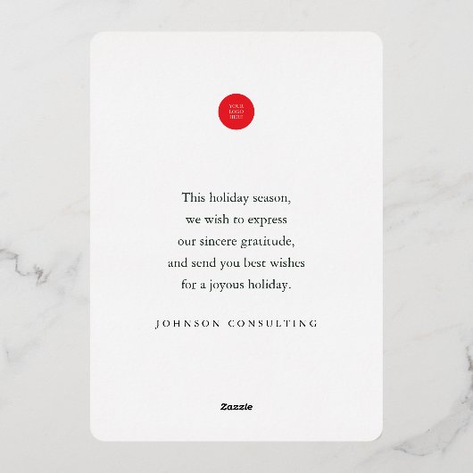 ハッピーホリモダンーズシンプル植物学 箔シーズンカード (裏面)