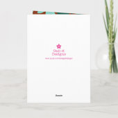 ハッピーホリモダンー日植物性フローラクリスマス シーズンカード (裏面)