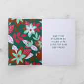 ハッピーホリモダンー日植物性フローラクリスマス シーズンカード (内部)