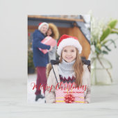 ハッピーホリーエレガントデイズ写真クリスマスカード シーズンカード (スタンド正面)