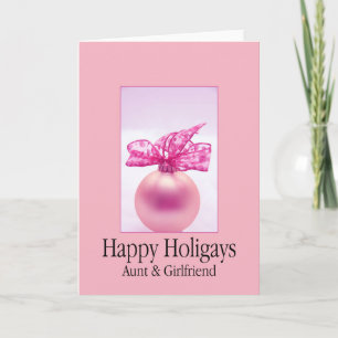 ハッピーホリーゲイズ叔母&ガールフレンドChristmas Card シーズンカード