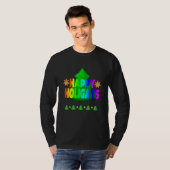 ハッピーホリーゲイボールゲイクリスマスLGBTゲイ Tシャツ (正面フル)