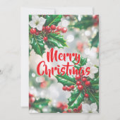 ハッピーホリーデイズカスタムフォトクリスマスカード シーズンカード (正面)