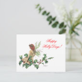 ハッピーホリーデイズ!妖精ファンタジーアートポストカード シーズンポストカード (スタンド正面)