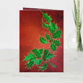 ハッピーホリー日グリーティングカード シーズンカード (裏面)