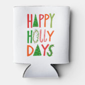 ハッピーホリー日スウィートホリデークリスマスクリスマス 缶クーラー (正面)