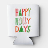 ハッピーホリー日スウィートホリデークリスマスクリスマス 缶クーラー (裏面)