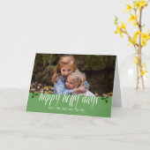 ハッピーホリー日ズザファミリーホリデイ______ カード (黄色い花)