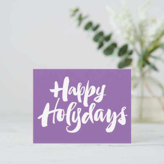 ハッピーホリー日ホリデイズ宗教的なクリスマス シーズンポストカード (スタンド正面)