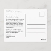 ハッピーホリー日ホリデークリスマスクリスマスカスタム ポストカード (裏面)