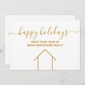 ハッピーホリ実在ーズエステート会社金ゴールド企業の シーズンカード (正面/裏面)