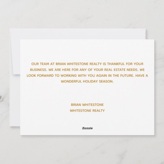 ハッピーホリ実在ーズエステート会社金ゴールド企業の シーズンカード (裏面)