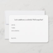 ハッピーホリ春フェスティバル 招待状 (裏面)