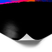 ハッピーホリ美しい女性インブルー ポスター (コーナー)