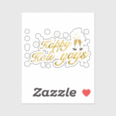 ハッピーホリ – イェス!フェスティバルお祝いデザイン シール (シート)