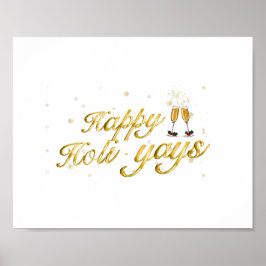 ハッピーホリ – イェス！フェスティバルお祝いデザイン ポスター