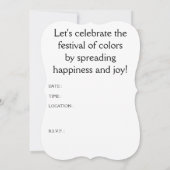 ハッピーホリ《写真》ぼけ味ライト 招待状 (裏面)