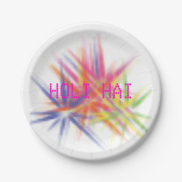 ハッピーホリ、色のフェスティバル、ホリーハイパーティー ペーパープレート