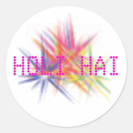 ハッピーホリ、色のフェスティバル、ホリーハイ ラウンドシール