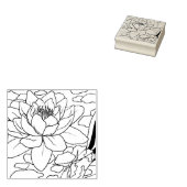 ハッピーホローコイ – ウォーターリリー ラバースタンプ (押印)