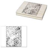 ハッピーホローハミングバード ラバースタンプ (押印)