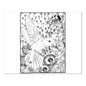 ハッピーホローハミングバード ラバースタンプ (インプリント)