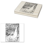 ハッピーホローピーコック ラバースタンプ (押印)