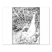 ハッピーホローピーコック ラバースタンプ (インプリント)