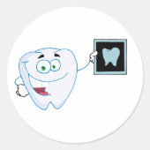 ハッピーホワイトティースシール ラウンドシール (正面)