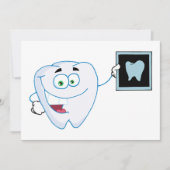 ハッピーホワイトティース招待状 招待状 (正面)