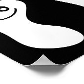 ハッピーホワイト足 ポスター (角)