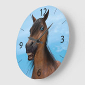 ハッピーホース ラージ壁時計 (傾斜)