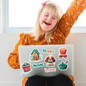 ハッピーホームかわいい子犬のステッカーセット シール