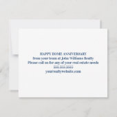 ハッピーホームアニバーサリーカスタム不動産仲介業者 カード (裏面)