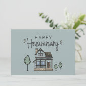 ハッピーホームアニバーサリーハウシパーソナライズされたバーゼ サンキューカード (スタンド正面)