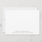 ハッピーホームアニバーサリーハウシパーソナライズされたバーゼ サンキューカード (裏面)