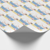 ハッピーホームスパデイ – バスタブ内の女性 ラッピングペーパー (角)