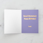 ハッピーホームタウン誕生日ハッピーバースデー カード (内部)