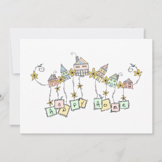 ハッピーホームムービングアナウンス 案内状 (正面)