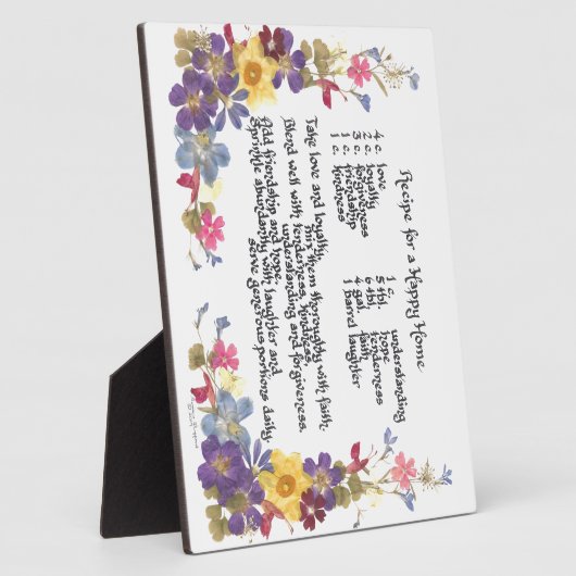 ハッピーホームレシピ フォトプラーク (側面)